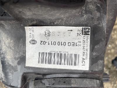 Přední světla Opel Astra na rok 2012